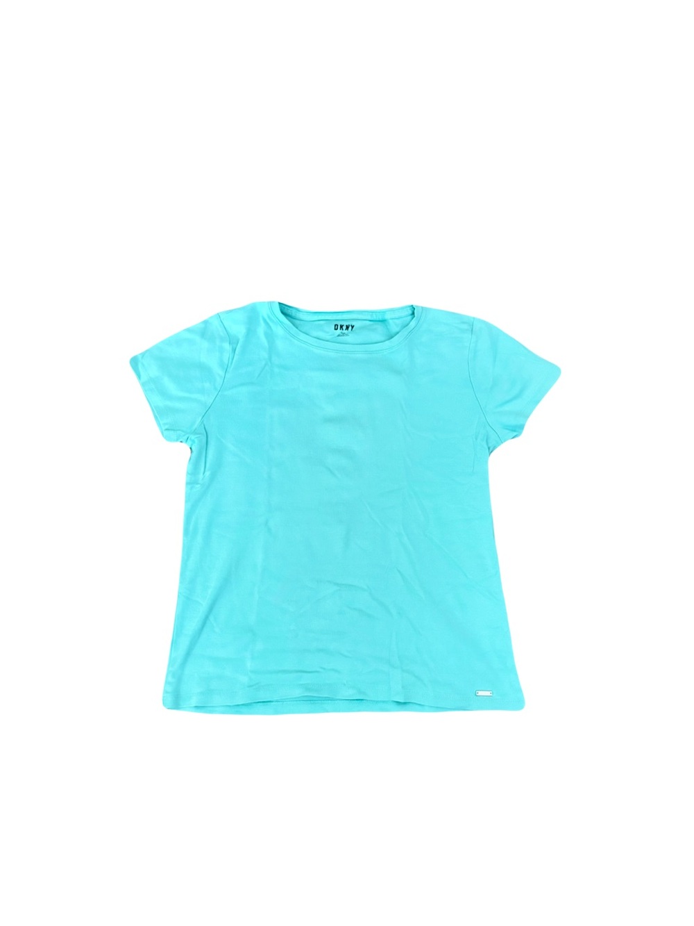 NWOT DKNY TEAL SHORT-SLEEVE TEE SHIRT // SIZE MEDIUM 🩵